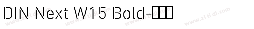 DIN Next W15 Bold字体转换